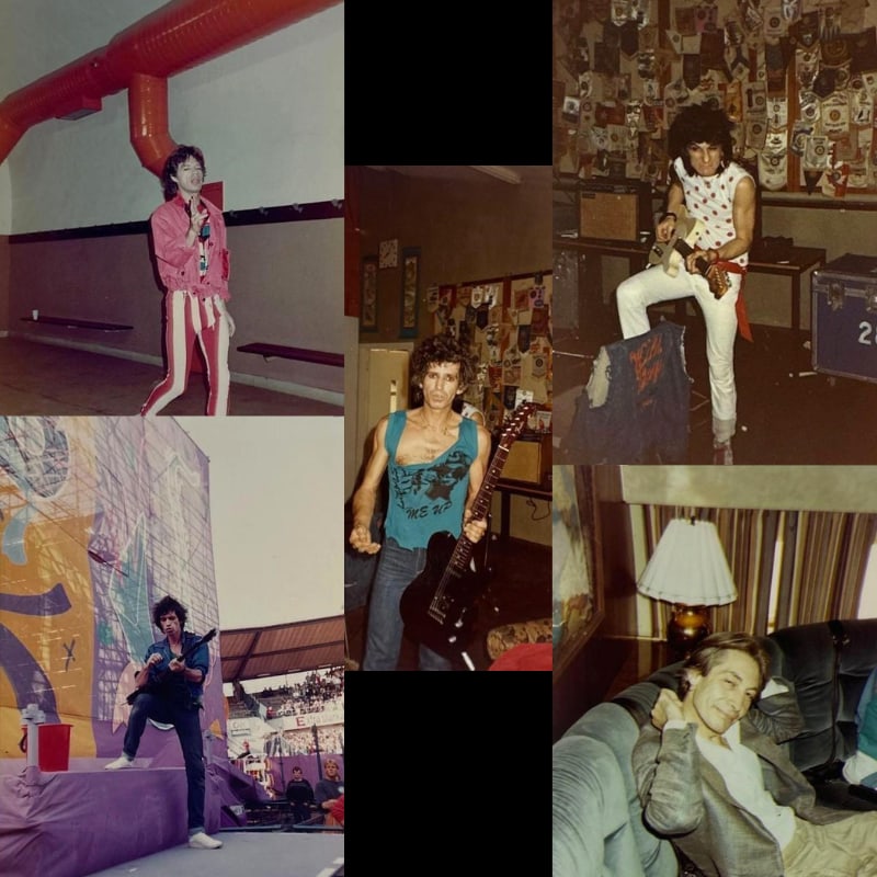 The Rolling Stones Behind-the-Scenes Photo Archive (30+ Photos) (Chip Rachlin Collection): Remarkable archive of more than 30 color and black-and-white photographs documenting The Rolling Stones in a compelling series of candid, behind-the-scenes, and performance images spanning various