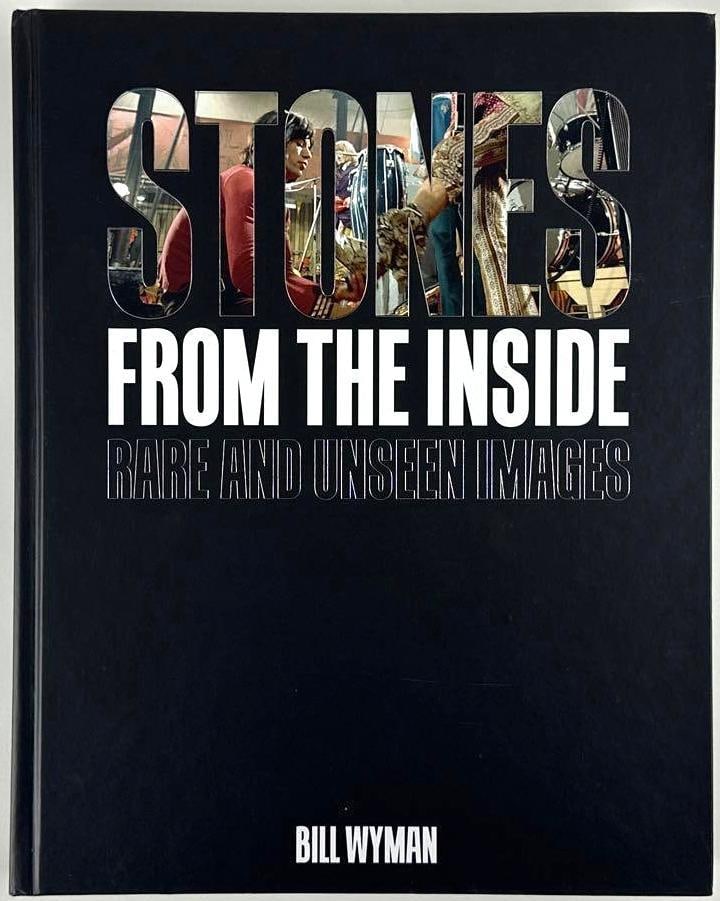 The Rolling Stones: Bill Wyman Signed "Stones: From the Inside" Book: Color hardcover 12" x 9.5" "Stones: From the Inside" book signed on the inside front page in black felt tip marker by the Rolling Stones band member Bill Wyman. In fine condition. Accompanied by a Pre