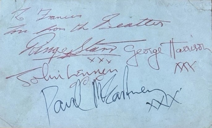 The Beatles Vintage Fully Group Signed Album Page (4 Sigs) (Beckett Encapsulated) - 2