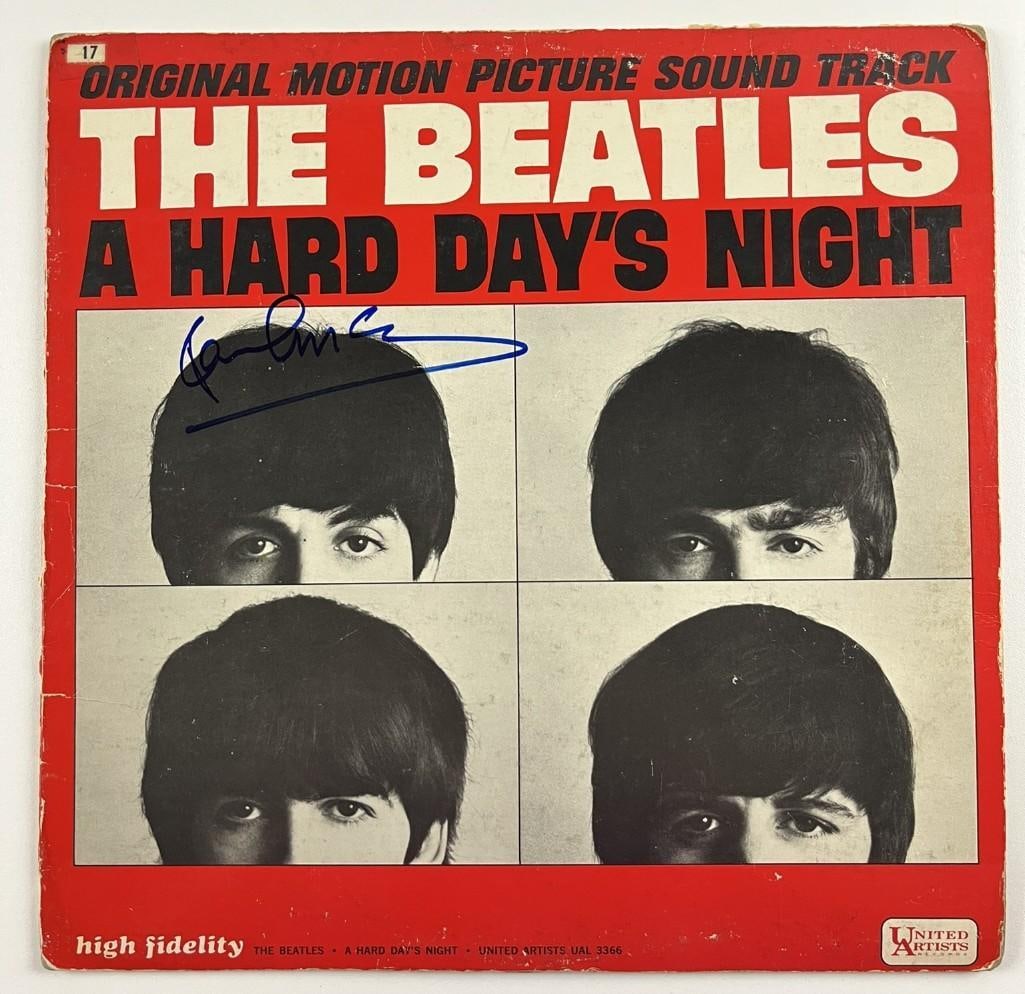 The Beatles: Paul McCartney Signed "A Hard Day's Night" Soundtrack Album (Beckett) (1 of 3)