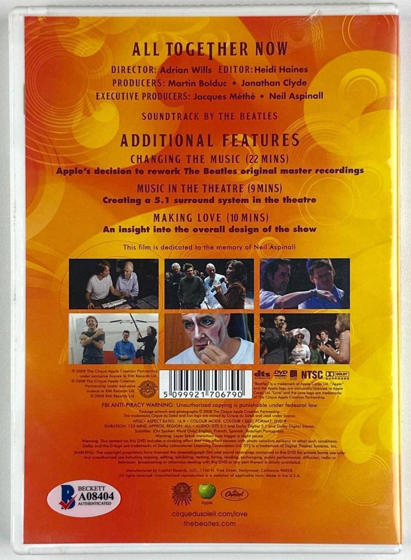 The Beatles: Paul McCartney Signed "All Together Now" DVD Documentary (Beckett) - 3