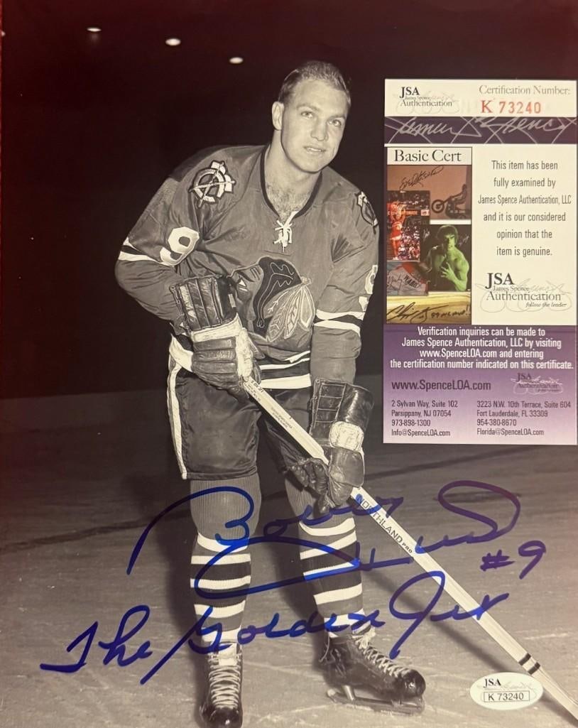 Bobby Hull Signed 10" x 8" Photo (JSA Authentication) - 5