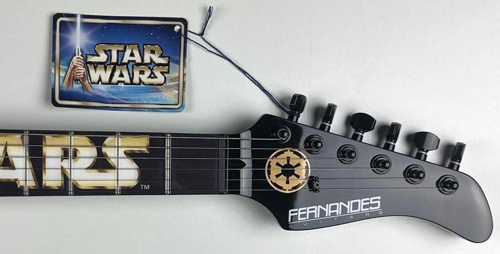 Star Wars: Darth Vader Custom Graphics Stratocaster-Style Retrorocket Fernandes Brand Guitar #80/250 - 3