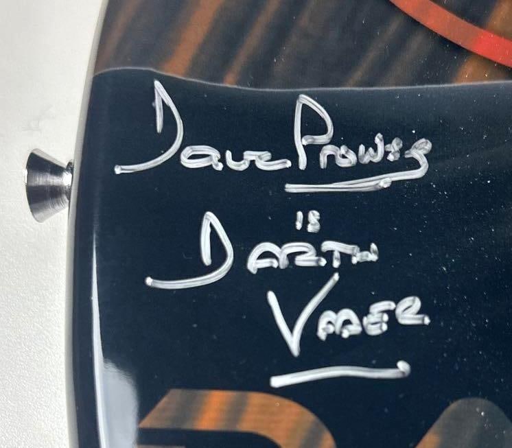 Star Wars: Dave Prowse Signed Darth Vader Custom Graphics Peavey Rockmaster Guitar - 3