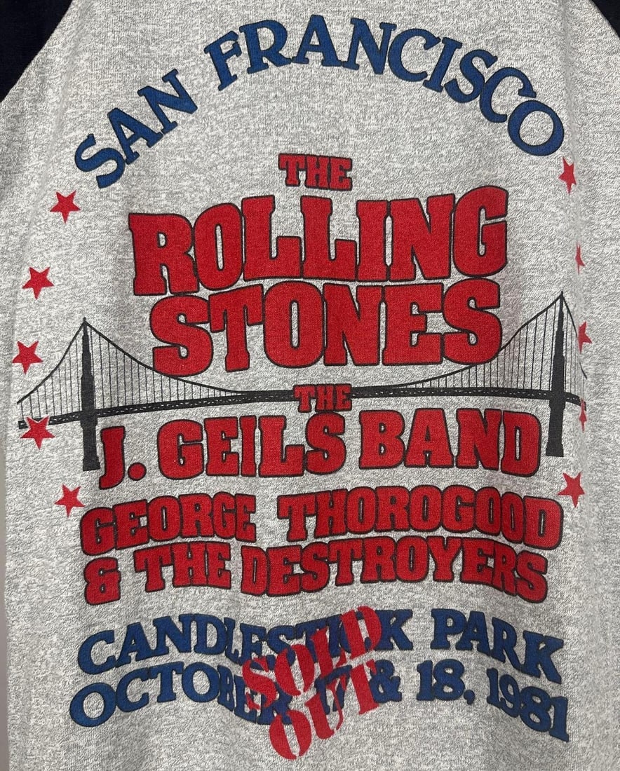 The Rolling Stones Vintage San Fransico Concert T-Shirt (Chip Rachlin Collection) - 4