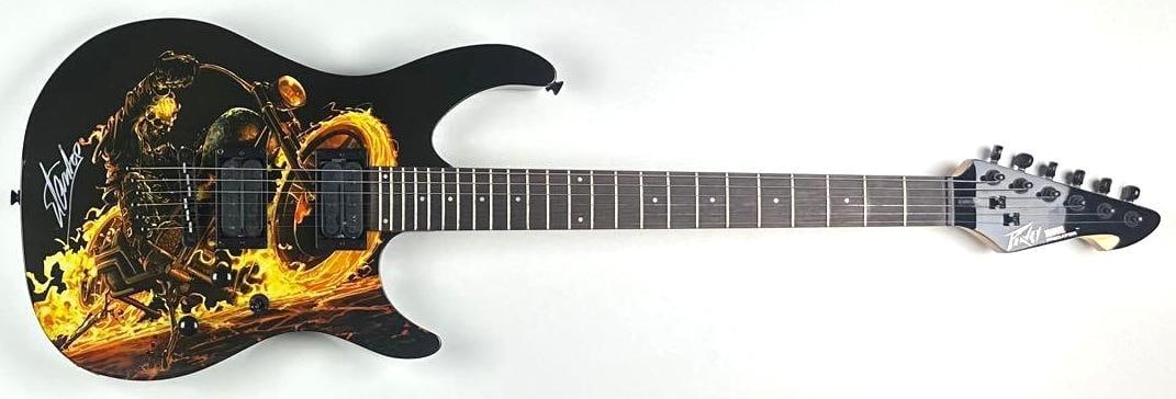 Marvel: Stan Lee Signed "Ghost Rider" Peavey Predator Guitar (Third Party Guaranteed) - 2