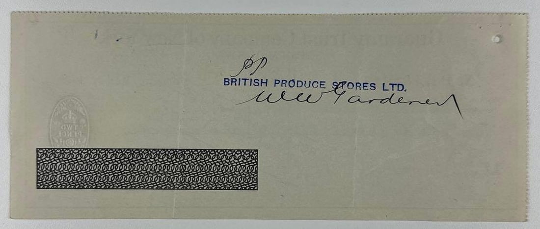 Douglas Fairbanks Sr. Signed 1938 Check (Third Party Guaranteed) - 2