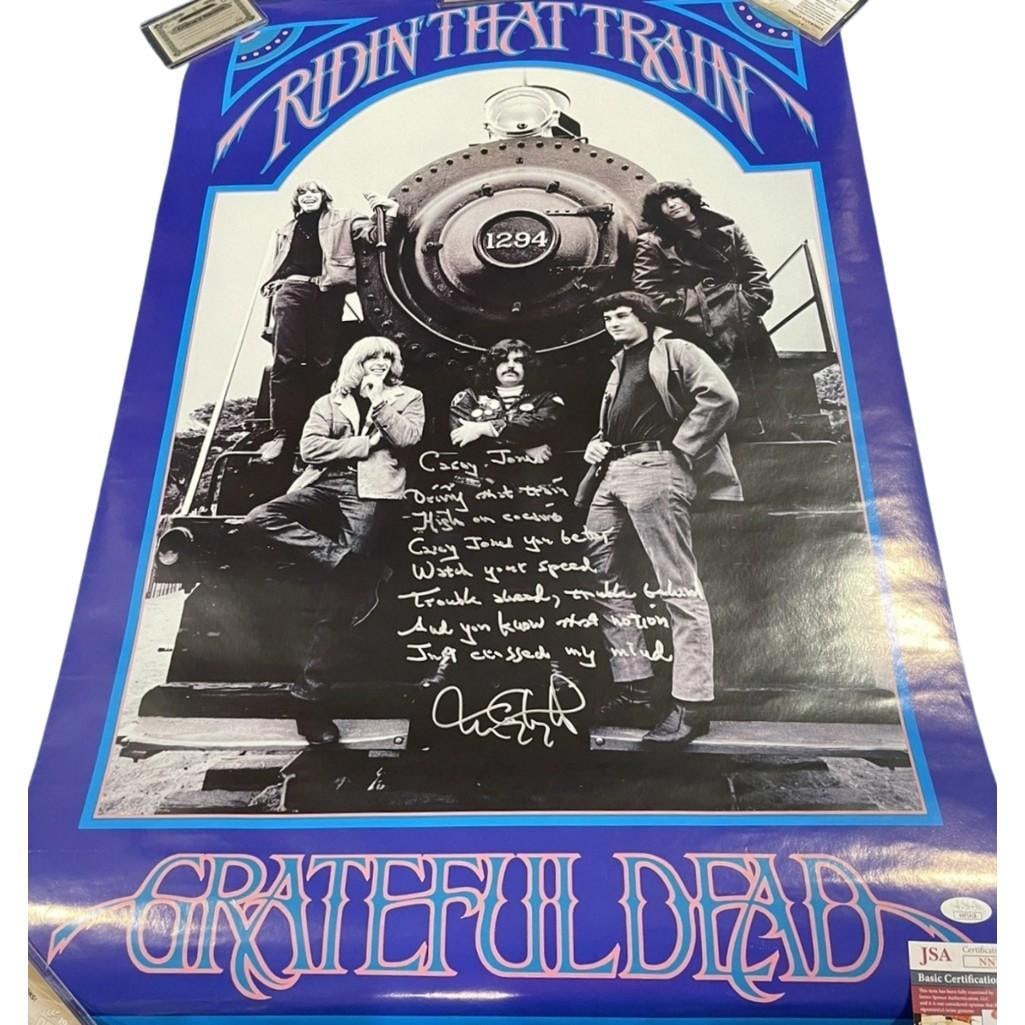 The Grateful Dead: Tom Constanten Signed 34" x 22" "Ridin' That Train" Poster (JSA) (1 of 4)