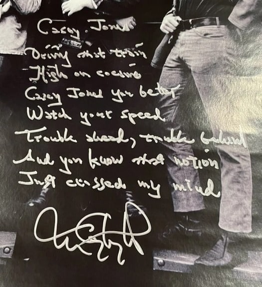 The Grateful Dead: Tom Constanten Signed 34" x 22" "Ridin' That Train" Poster (JSA) - 3
