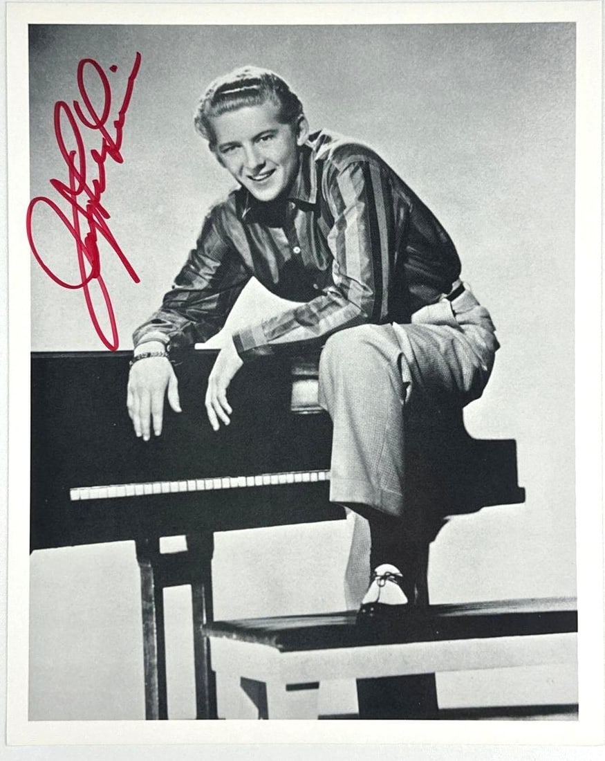 Jerry Lee Lewis Lot of (2) Signed Album & 10" x 8" Photo (Epperson) - 3
