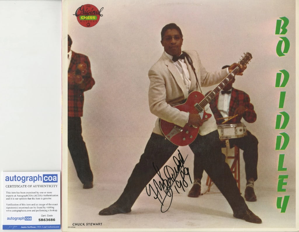 Bo Diddley Signed Self-Titled Debut Album (ACOA Authentication) - 2