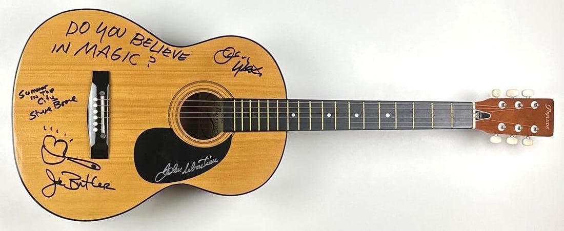 The Lovin' Spoonful Group Signed Acoustic Guitar (4 Sigs) (Walls of Sound) - 2