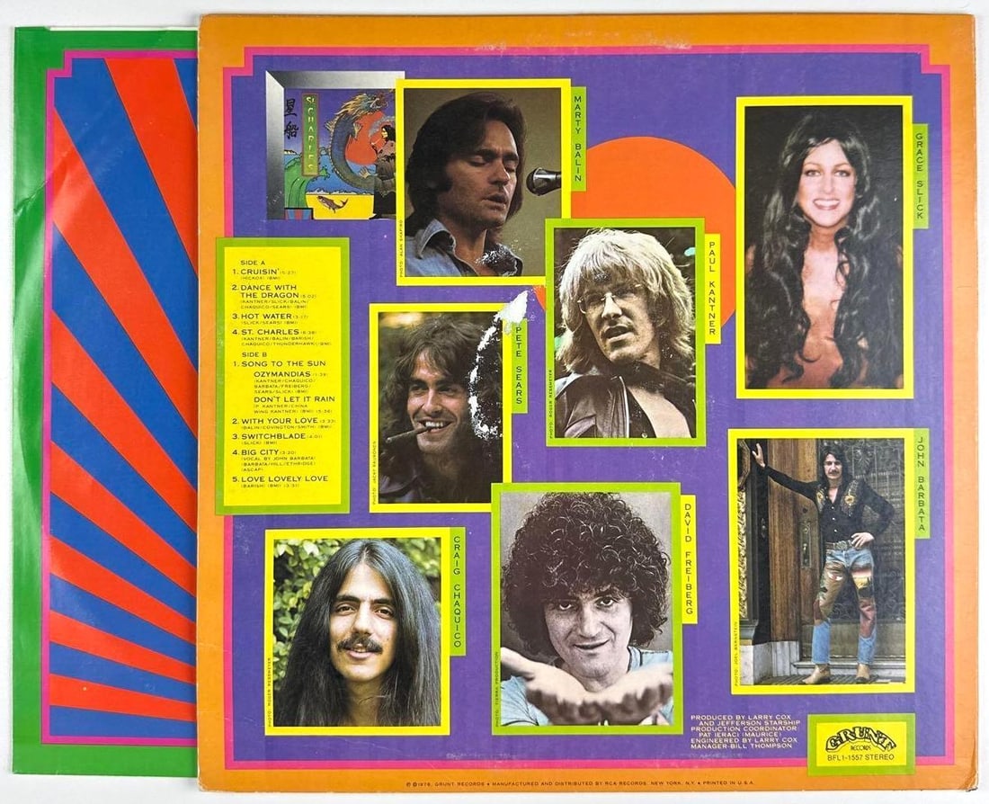 Jefferson Starship Group Signed "Spitfire" Album (5 Sigs) (Third Party Guaranteed) - 2