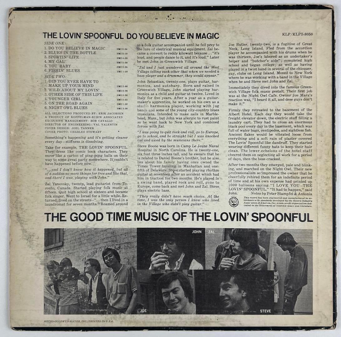 The Lovin' Spoonful Group Signed "Do You Believe in Magic" Album (4 Sigs) (Third Party Guaranteed) - 2
