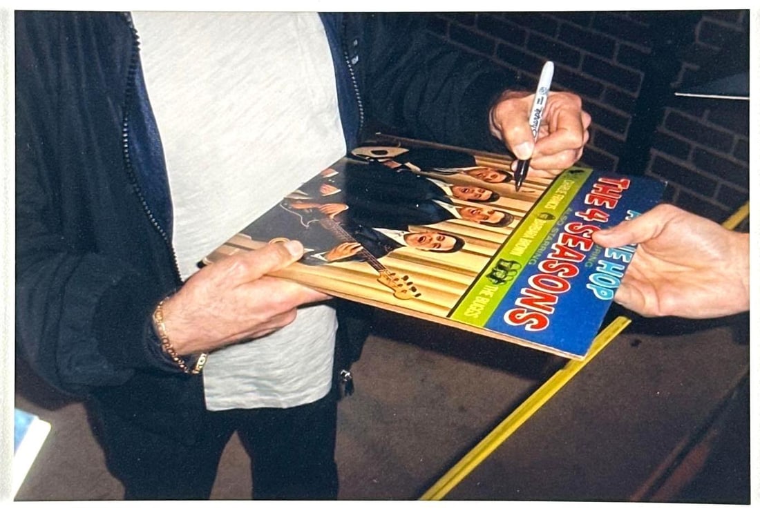 Frankie Valli Signed "At the Hop Featuring the Four Seasons" Album (Third Party Guaranteed) - 3