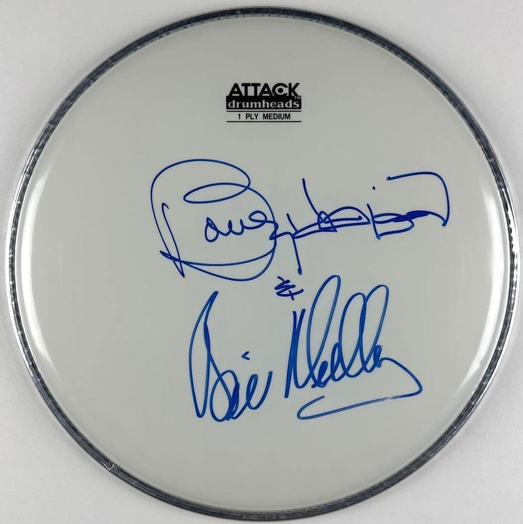 The Righteous Brothers Group Signed 10" Attack Brand Drumhead (Third Party) (1 of 1)