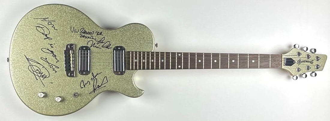 Bee Gees Fully Group Signed Les Paul-Style Guitar (3 Sigs) (Epperson) - 2