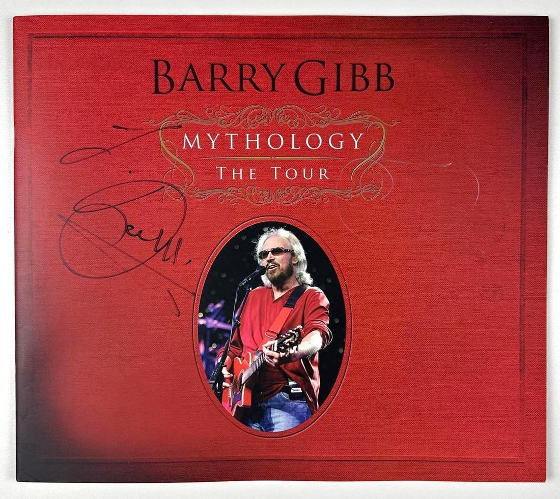 Bee Gees: Barry Gibb Signed Dreadnought-Style Hummingbird Epiphone Guitar & Signed CD Boxset - 4