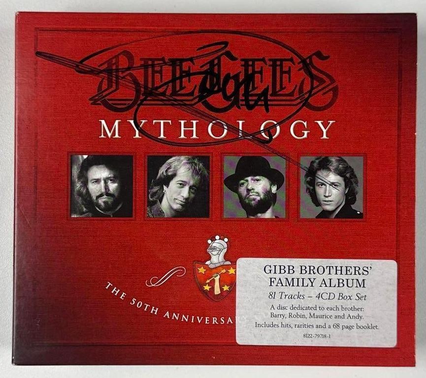 Bee Gees: Barry Gibb Signed Dreadnought-Style Hummingbird Epiphone Guitar & Signed CD Boxset - 5