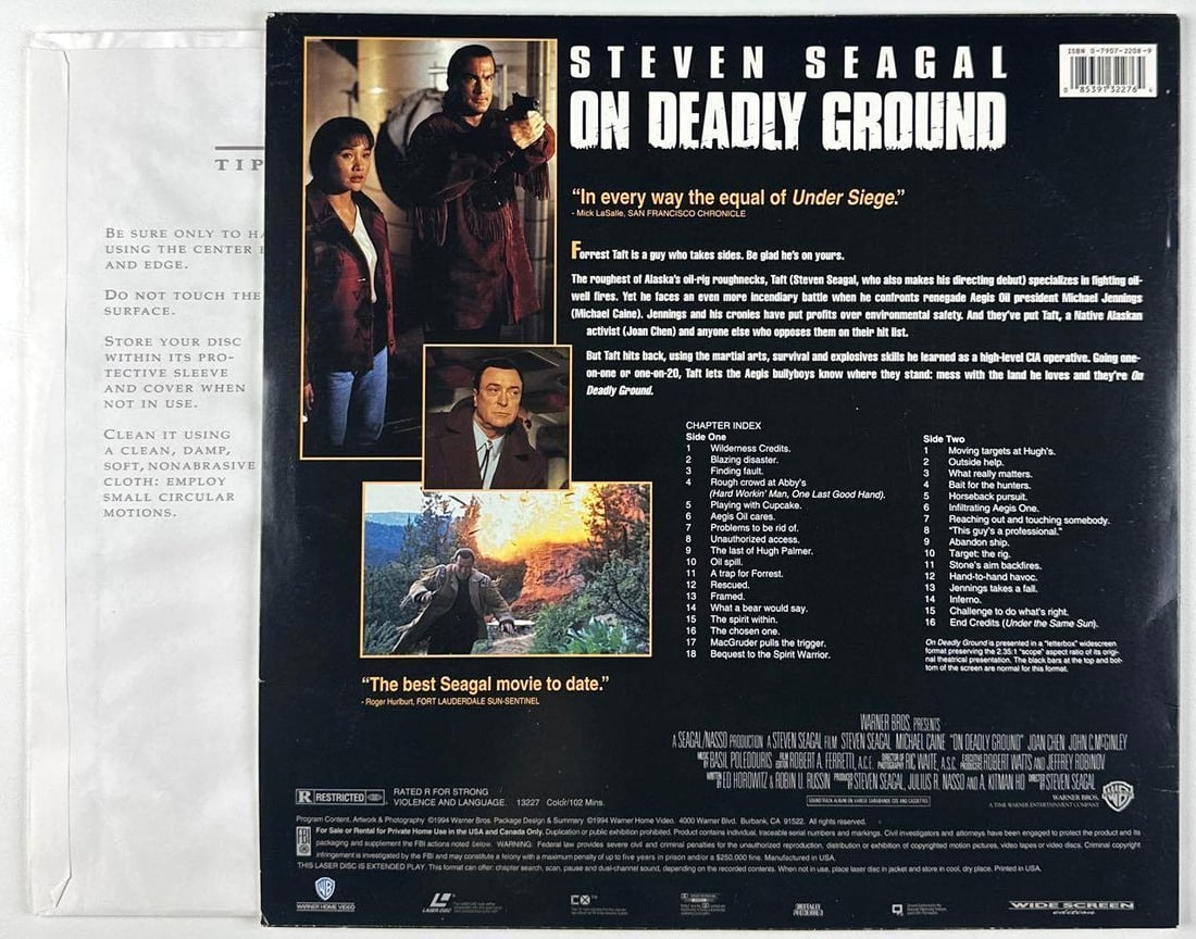 Steven Seagal Signed "On Deadly Ground" Soundtrack Album (Third Party Guaranteed) - 2