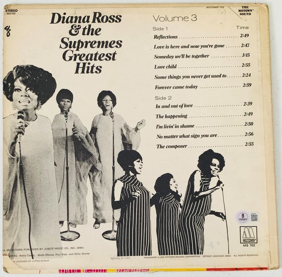 The Supremes Group Signed "Greatest Hits Vol. 3" Album (3 Sigs) (Beckett) - 2