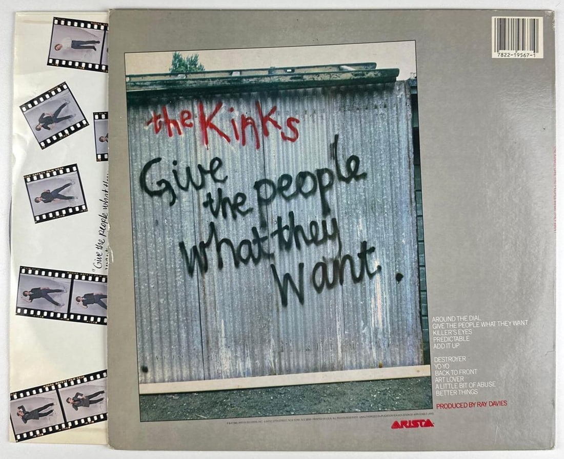 The Kinks: Ray Davies Signed "Give the People What They Want" Album (Third Party Guaranteed) - 2