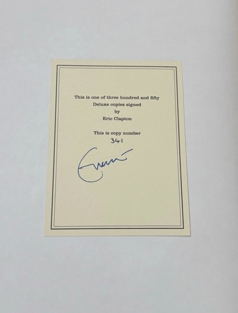 Eric Clapton Signed Bob Marley "Rebel Music" Book #341/350 (JSA Authentication) - 3