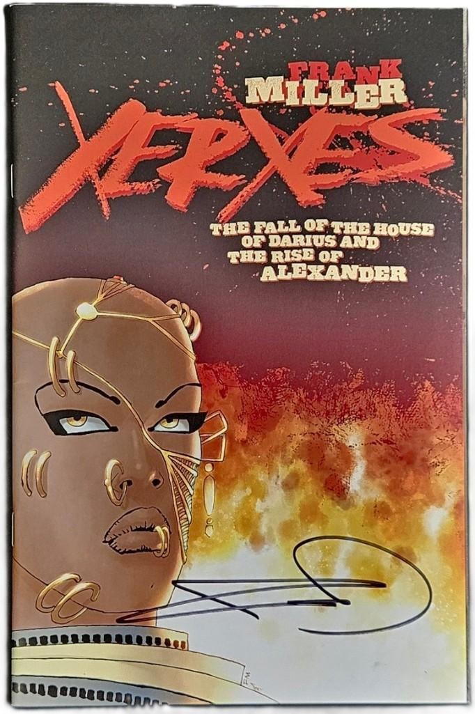 Frank Miller Signed "Xerses" Comic Book (Third Party Guaranteed): Color "Xerses" comic book signed on the cover in black felt tip marker by comic writer Frank Miller. In fine condition. Obtained in-person. Provenance Eaton & Brennan Auctions guarantees this lot to