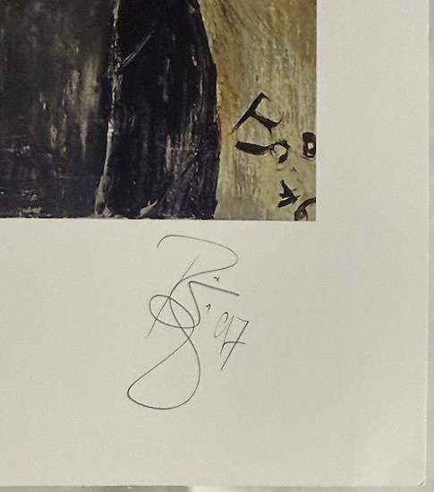 David Bowie Signed 15" x 15" "Child in Berlin" 1997 Print (Epperson LOA) - 2