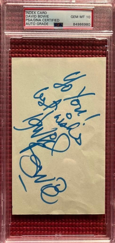 David Bowie Signed Cut (PSA/DNA Encapsulated, GEM MINT 10) - 3