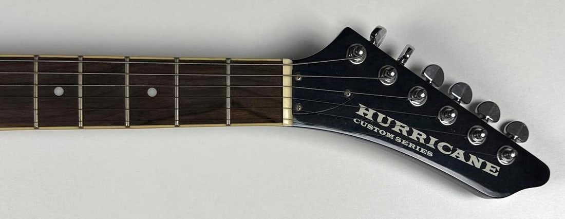 KISS Group Signed Hurricane Brand Custom Series Explorer-Style Guitar (4 Sigs) (PSA/DNA) - 3