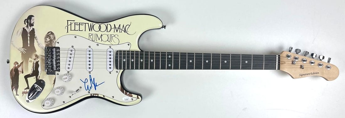 Fleetwood Mac: Lindsey Buckingham Signed "Rumors" Custom Graphics Strat-Style Guitar (JSA) - 2