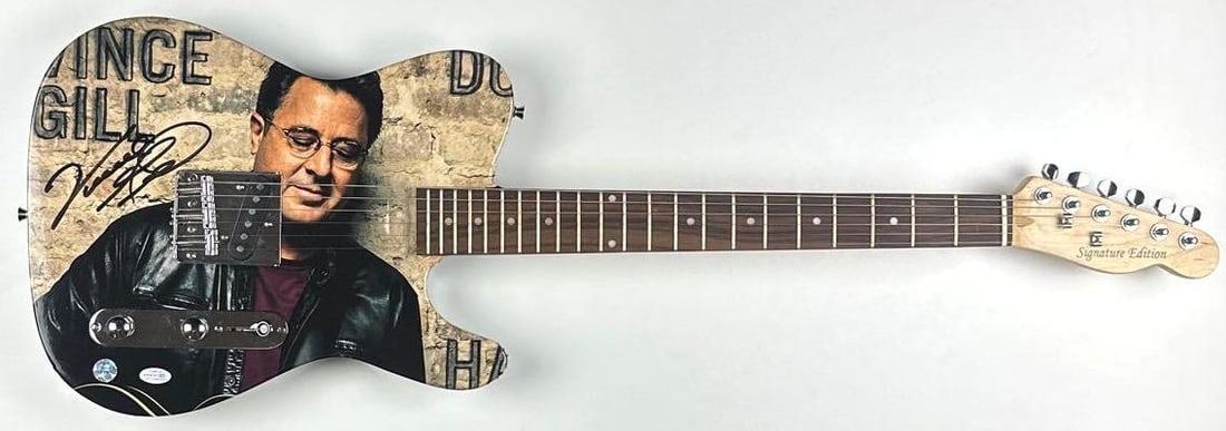 Vince Gill Signed Custom Graphics Telecaster-Style Signature Edition Guitar (ACOA) - 2