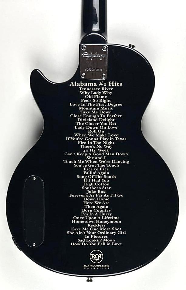 Alabama Group Signed "American Farewell Tour" Custom Graphics Les Paul-Style Guitar (4 Sigs) - 6