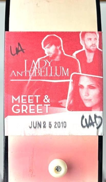 Lady Antebellum Group Signed Acoustic Guitar (3 Sigs; 2010 Meet & Greet Pass) - 5