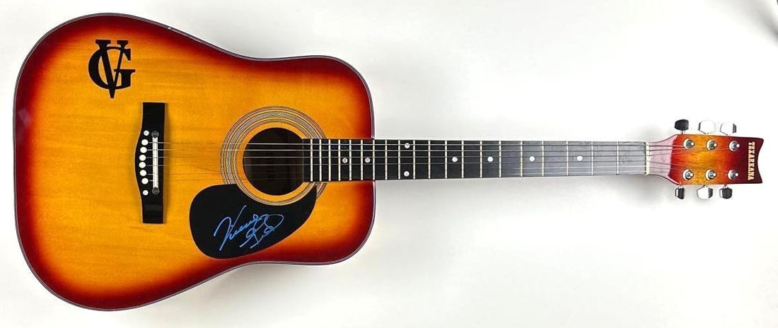 Vince Gill Signed Acoustic Guitar (Walls of Sound Authentication) - 2