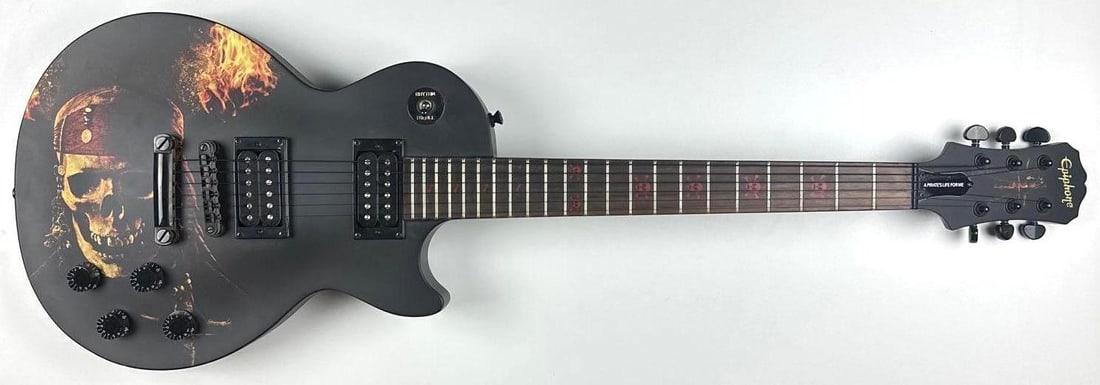 Pirates of the Caribbean Custom Graphics Les Paul-Style Epiphone Guitar - 2