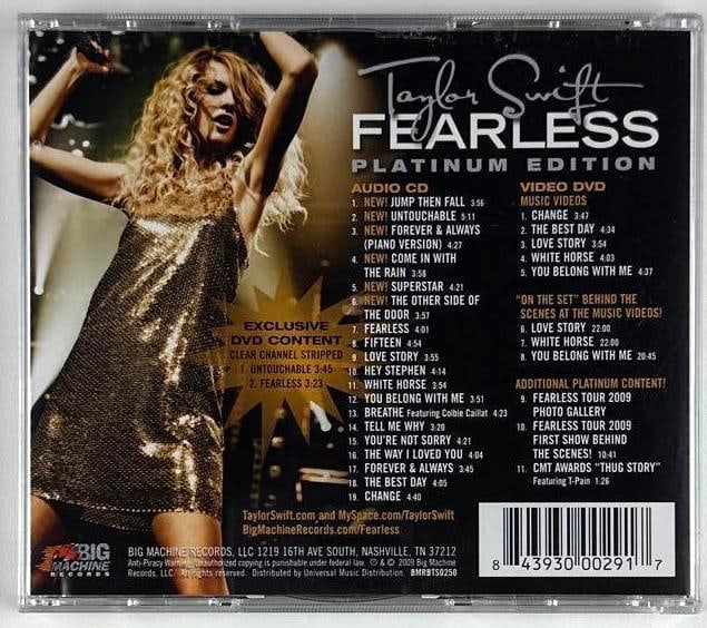Taylor Swift Signed "Fearless" Platinum Edition CD (Third Party Guaranteed) - 3