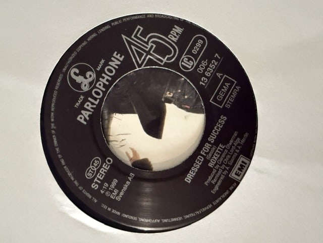 Roxette Fully Group Signed "Dressed For Success" 45 (2 Sigs) (Third Party Guaranteed) - 3