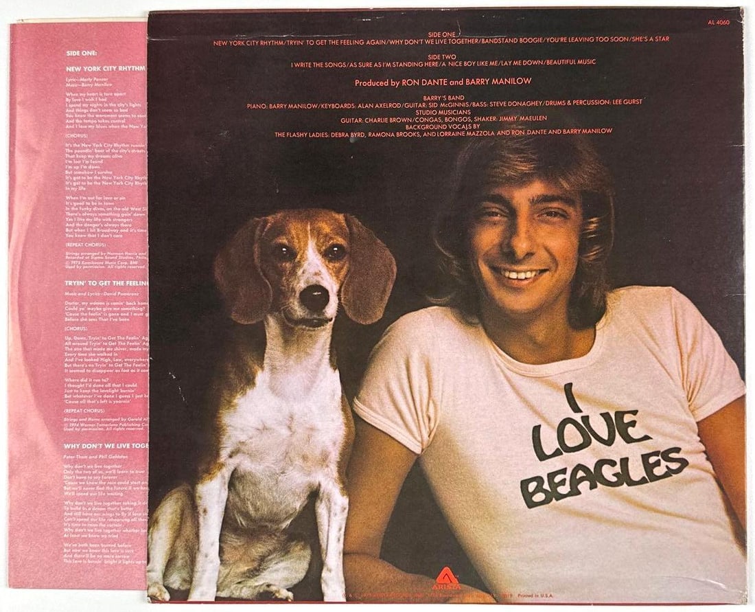 Barry Manilow Signed "Tryin' to Get the Feeling" Album (Third Party Guaranteed) - 2
