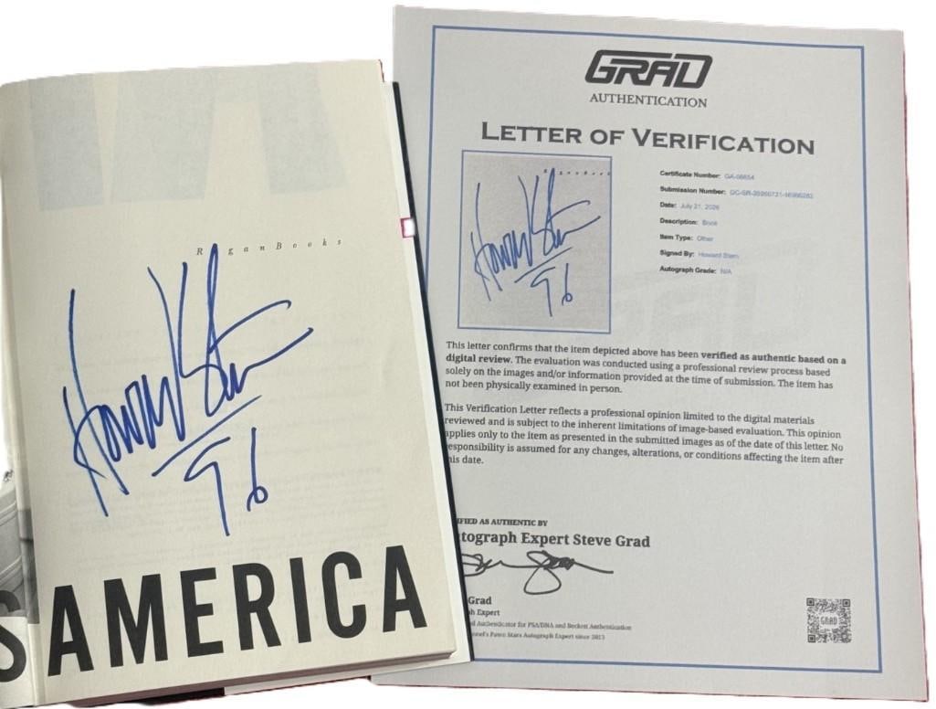 Howard Stern Signed "Miss America" First Edition Book (Grad Authentication) - 6