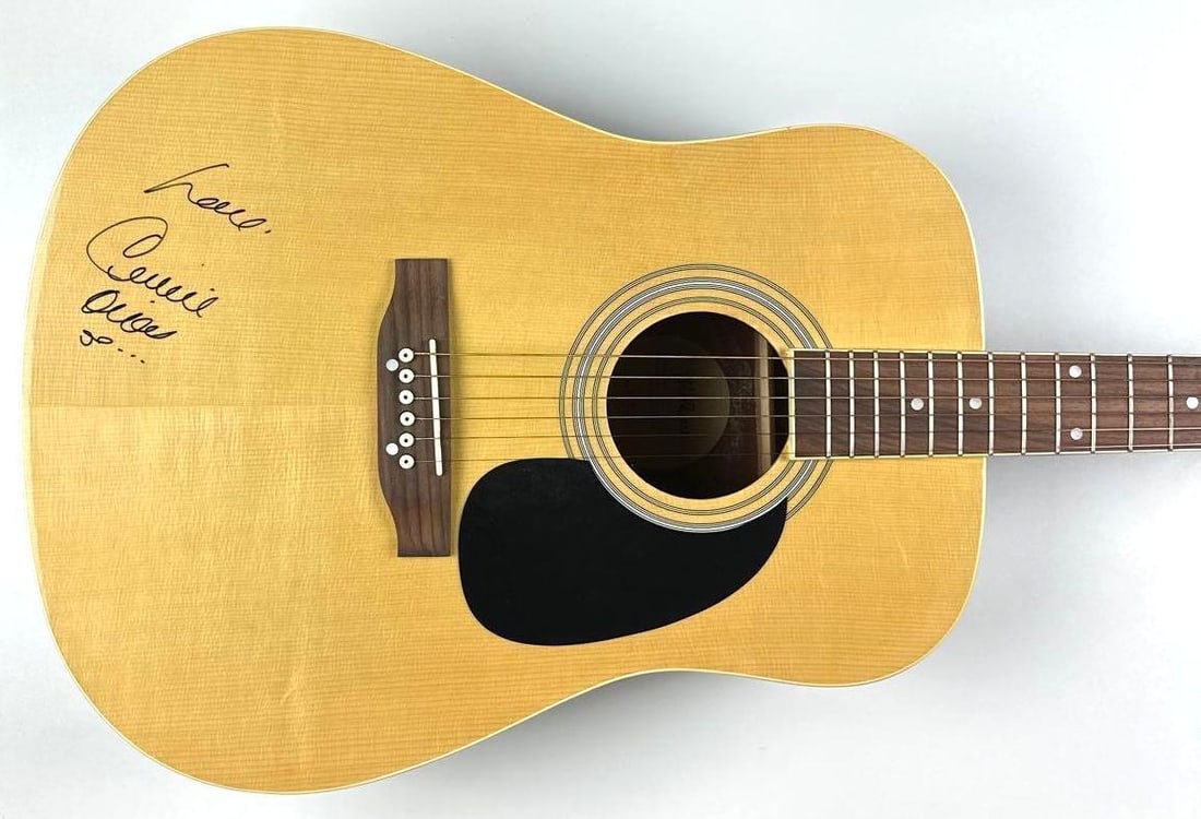 Celine Dion Signed Acoustic Guitar (JSA Authentication) (1 of 4)