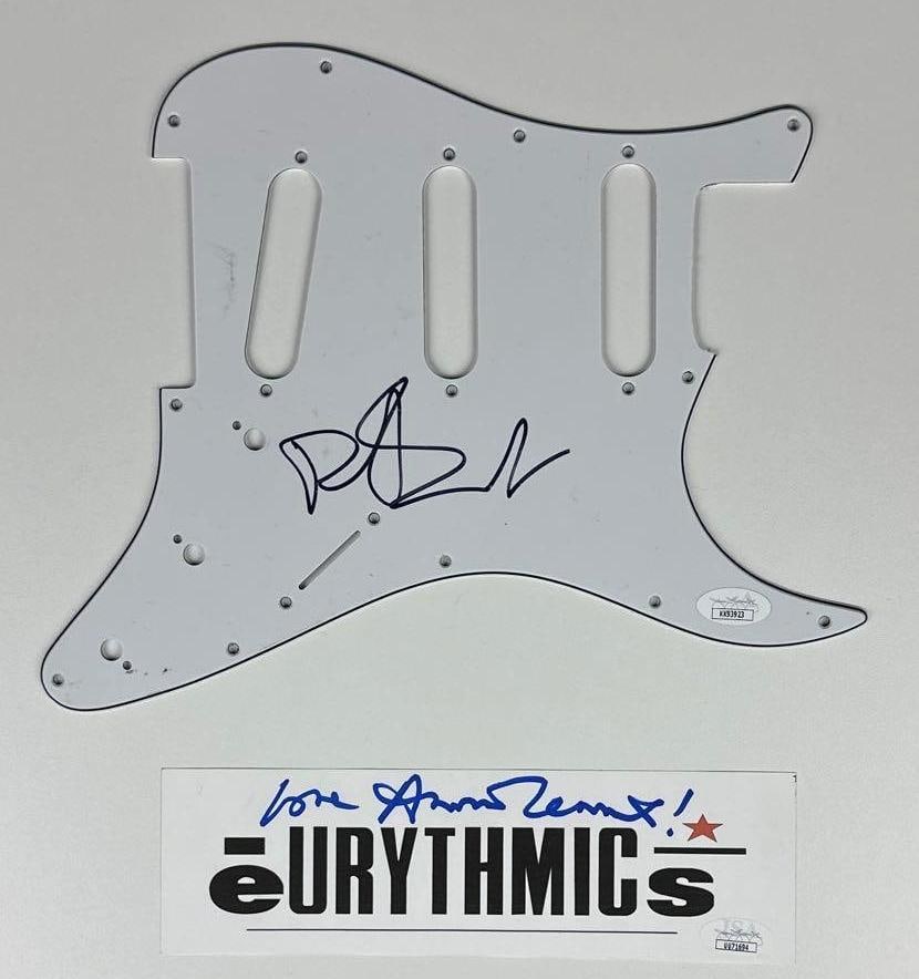 Signed Pickguards Lot (15) Johnny Winter, Steve Winwood, Kevin Shields, Eurythmics (JSA/Beckett) - 4