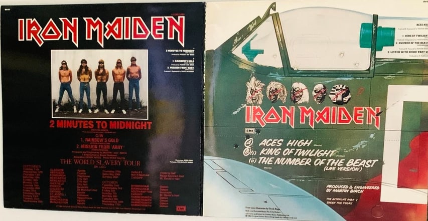 Iron Maiden Fully Group Signed "2 Minutes to Midnight" Album (6 Sigs) (Beckett Authentication) - 3