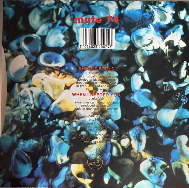 Erasure Fully Group Signed "Ship of Fools" 45 (2 Sigs) (Third Party Guaranteed) - 2