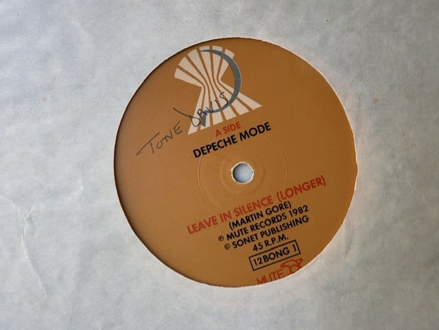 Depeche Mode: Alan Wilder & Andrew Fletcher Signed "Leave in Silence" 12" Album Single (2 Sigs) - 3