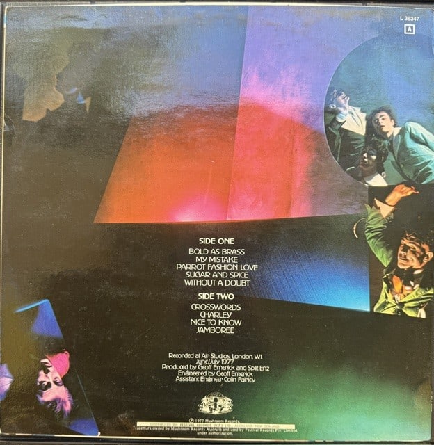 Split Enz Fully Group Sigend "Dizrythmia" LP Album (7 Sigs) (JSA Authentication) - 2