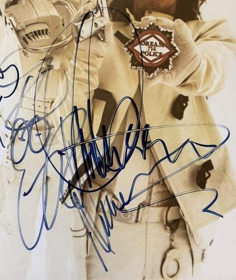 Cheap Trick Fully Group Signed 8" x 10" "Dream Police" Photo (4 Sigs) (Epperson LOA) - 4