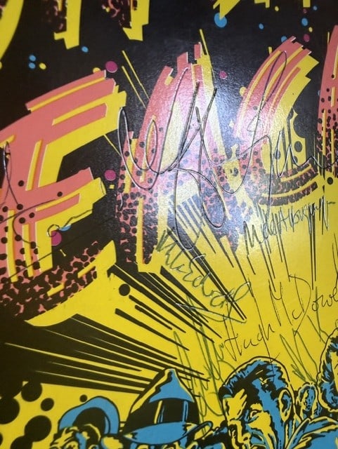 ELO Fully Group Signed "The Night the Light Went on in Long Beach" LP Album (7 Sigs) (Epperson) - 5