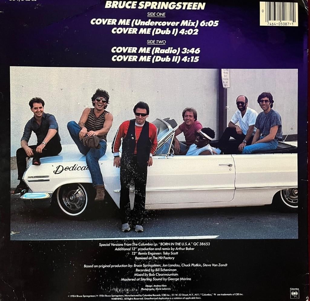 Bruce Springsteen Signed "Cover Me" 12" Album Single (Grad Authentication) - 3